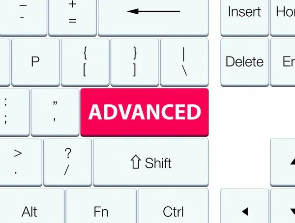 Tecla de teclado rosa avançado — Fotografia de Stock