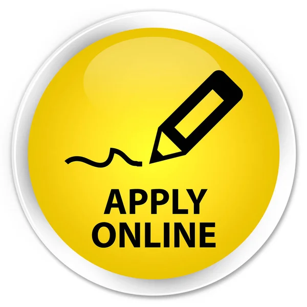 Apply online (edit pen icon) premium yellow round button