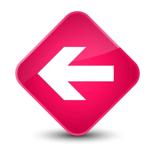 Back arrow icon elegant pink diamond button — Stock Photo, Image