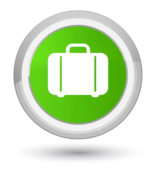 Torba na ikonę prime miękki zielony okrągły przycisk — Zdjęcie stockowe