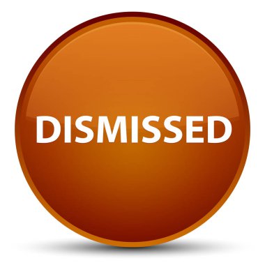 Özel kahverengi yuvarlak düğmesini reddetti