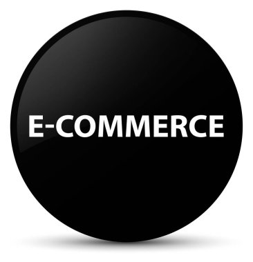 E-ticaret siyah yuvarlak düğmesi