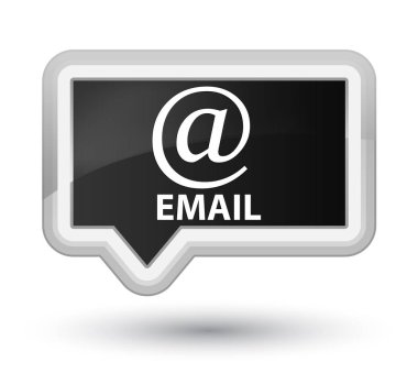 E-posta (adresi simgesi) asal siyah bayrak düğmesini