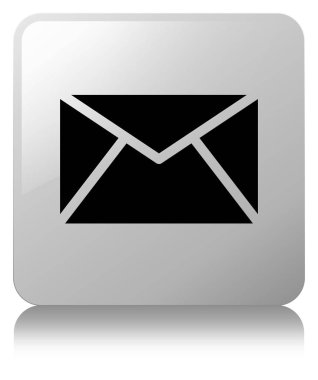 E-posta kutsal kişilerin resmi beyaz kare düğme