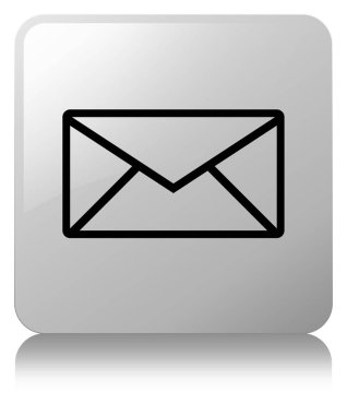 E-posta kutsal kişilerin resmi beyaz kare düğme