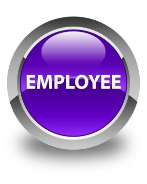 Çalışan parlak mor düğmesi