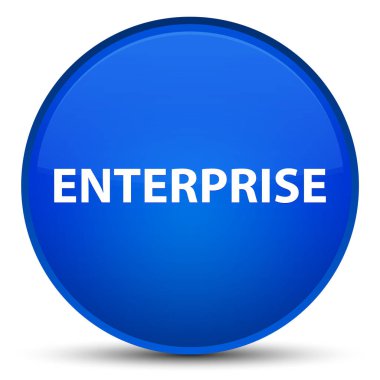 Kurumsal özel mavi yuvarlak düğmesi