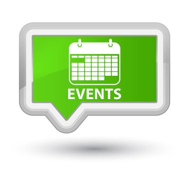 Events (takvim simgesini) asal yumuşak yeşil bayrak düğmesini
