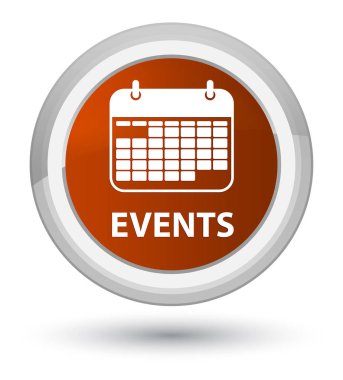 Events (takvim simgesini) asal kahverengi yuvarlak düğmesini