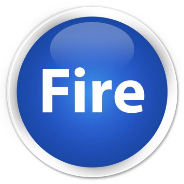Yangın sigorta primi mavi yuvarlak düğmesi
