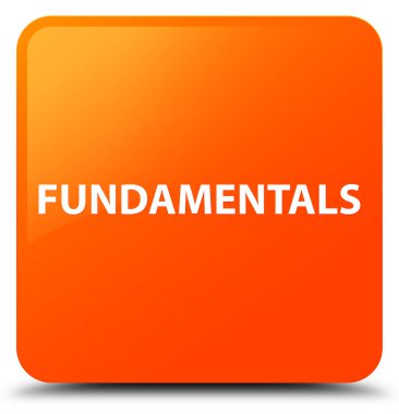 Temelleri turuncu kare düğme