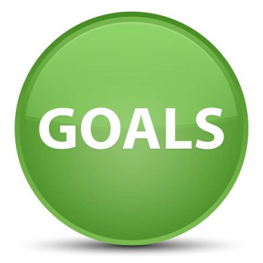 Gol özel yumuşak yeşil yuvarlak düğmesi