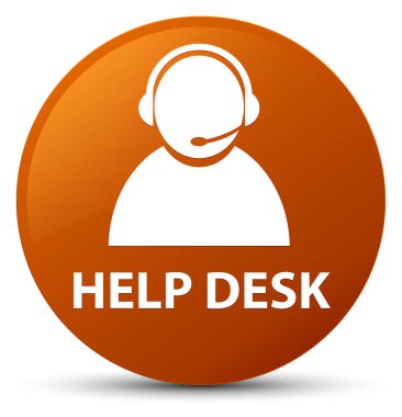 Yardım etmek okul sırası (müşteri bakım simgesi) düğmesini kahverengi