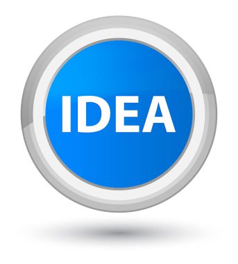 Fikir ana camgöbeği mavi yuvarlak düğmesi