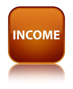 Gelir özel kahverengi kare düğme