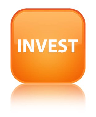 Özel turuncu kare düğme yatırım