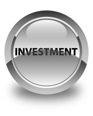 Yatırım parlak beyaz yuvarlak düğme