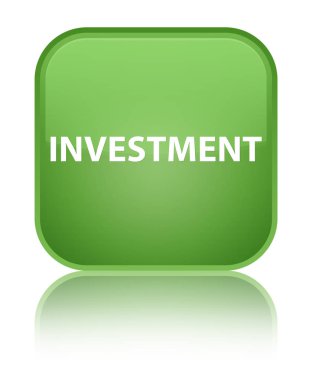 Yatırım özel yumuşak yeşil kare düğme