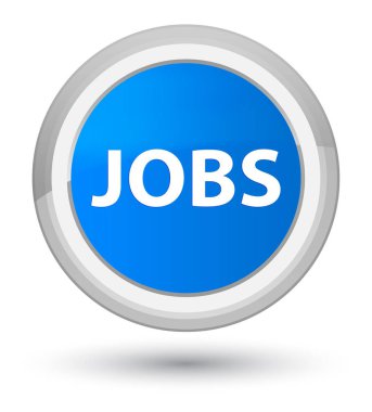 İşleri baş camgöbeği mavi yuvarlak düğmesi