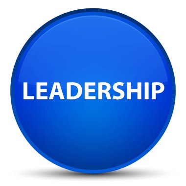 Liderlik özel mavi yuvarlak düğmesi