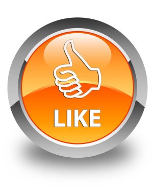 Düğme gibi parlak turuncu yuvarlak