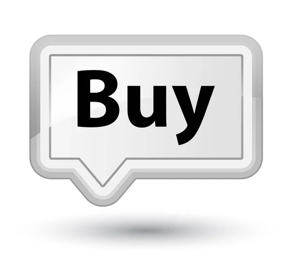 Buy prime white banner button — Stock Photo, Image