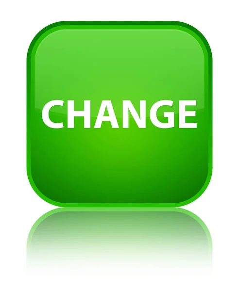 Change special green square button — Stock Photo, Image