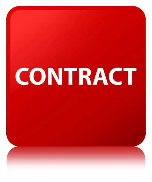 Contract red square button — Stock Photo, Image