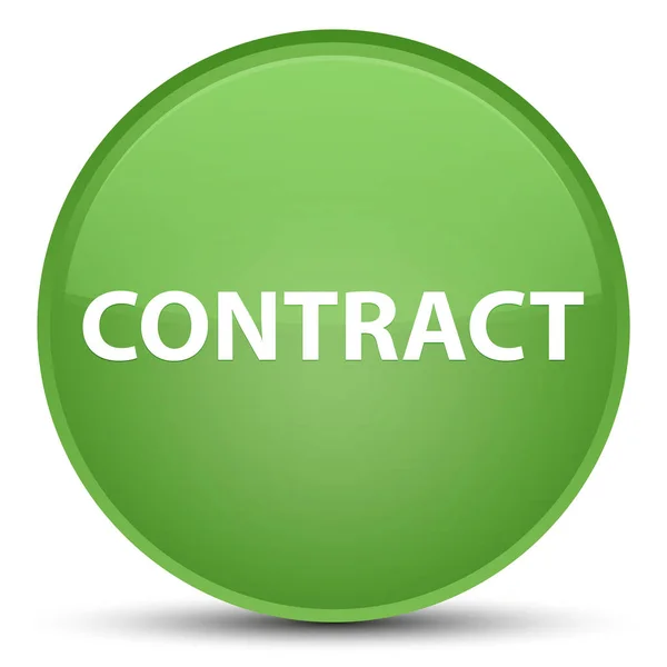 Contract speciale zachte groene ronde knop — Stockfoto