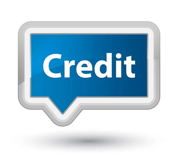 Kredytowej prime transparent niebieski przycisk — Zdjęcie stockowe