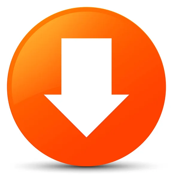 Download arrow icon orange round button — Stock Photo, Image