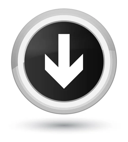 Download arrow icon prime black round button — Stock Photo, Image