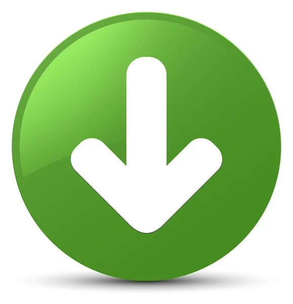 Töltse le a nyíl ikon puha zöld kerek gomb — Stock Fotó