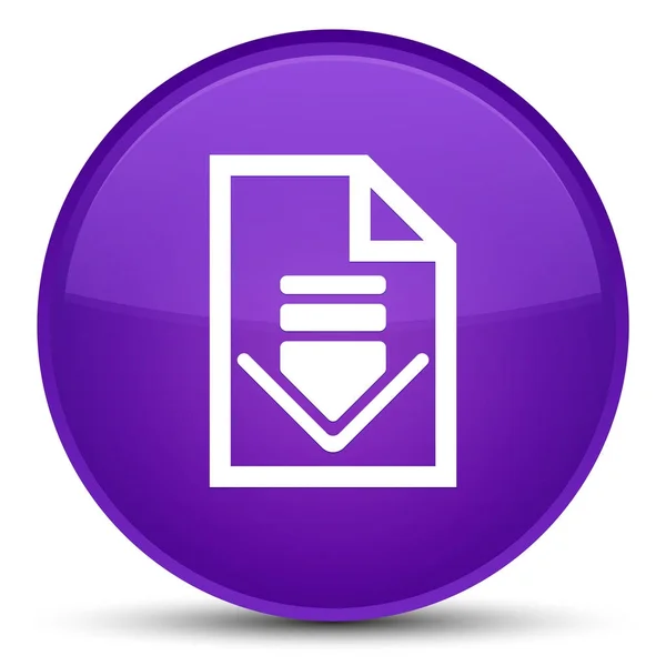 다운로드 문서 아이콘 특별 한 보라색 라운드 버튼 — 스톡 사진