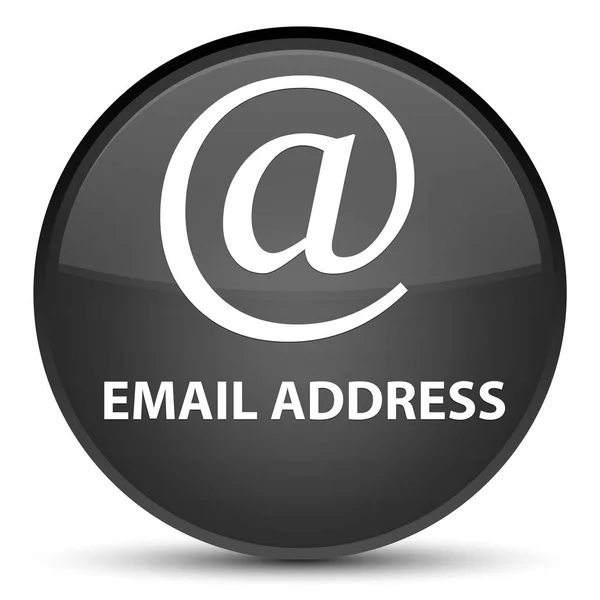 Adresse e-mail spécial bouton rond noir — Photo