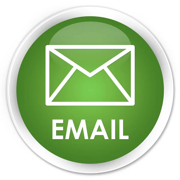 E-mail premie zachte groene, ronde knop — Stockfoto