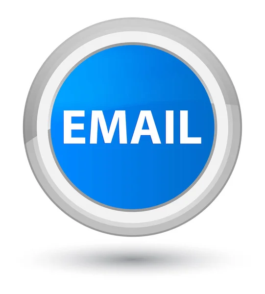 Ηλεκτρονικού ταχυδρομείου προνομιακή κυανό μπλε στρογγυλό κουμπί — Φωτογραφία Αρχείου