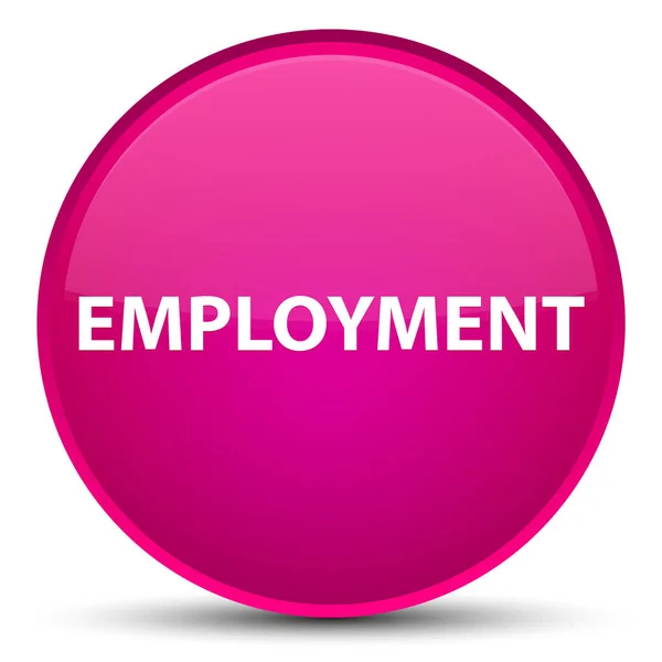 Employment special pink round button — Stock Photo, Image