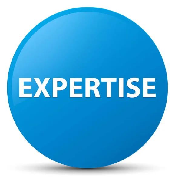 Expertise cyan blue round button — Stock Photo, Image