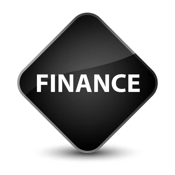 Finance elegant black diamond button — Stock Photo, Image