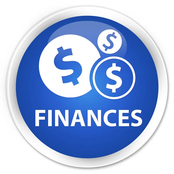 Finanzen (Dollarzeichen) Premium blauer runder Knopf — Stockfoto