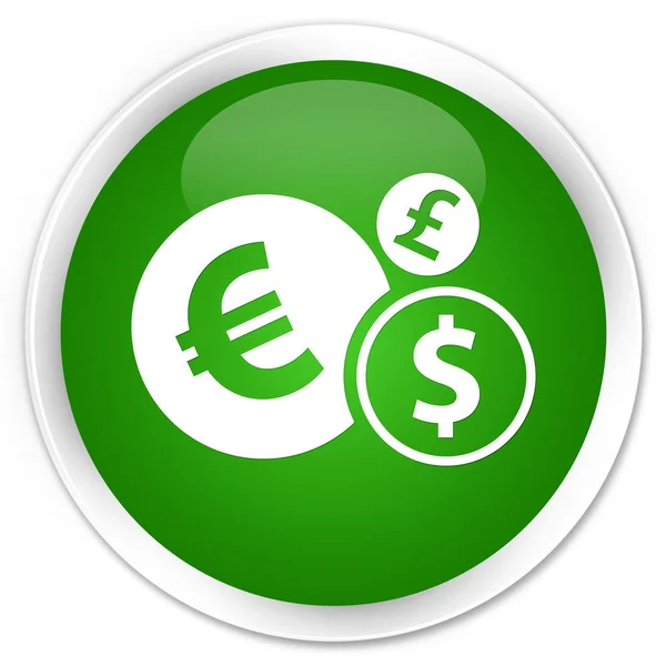 Finanzas icono premium verde botón redondo — Foto de Stock