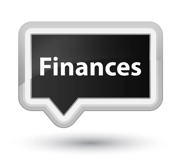 Finances botão de banner preto primo — Fotografia de Stock