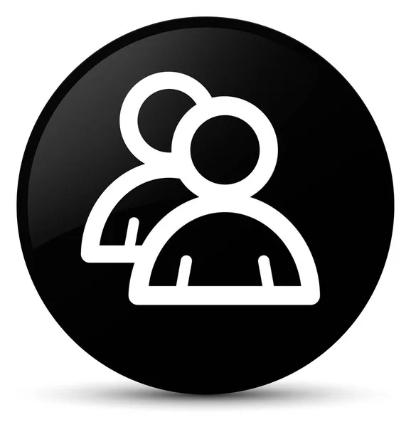 Group icon black round button