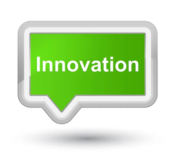 Innovation prime soft green banner button — Stock Photo, Image