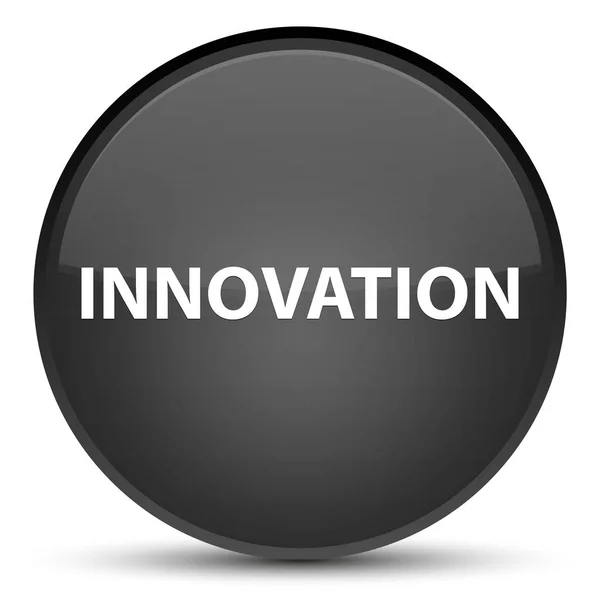 Inovação botão redondo preto especial — Fotografia de Stock