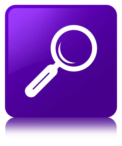 Чарівна скляна ікона фіолетова квадратна кнопка — стокове фото