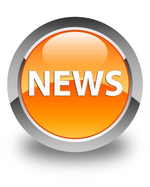 Haber parlak turuncu yuvarlak düğme