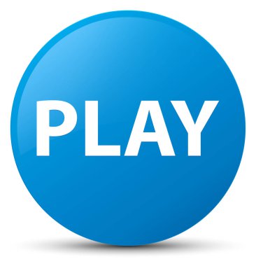 Yürüt camgöbeği mavi yuvarlak düğmesi