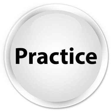 Uygulama premium beyaz yuvarlak düğmesi